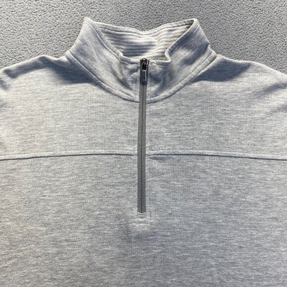 Orvis‎ Sweatshirt Mens Size Large Grey  Quarter Zip Mock Pullover - Picture 12 of 13